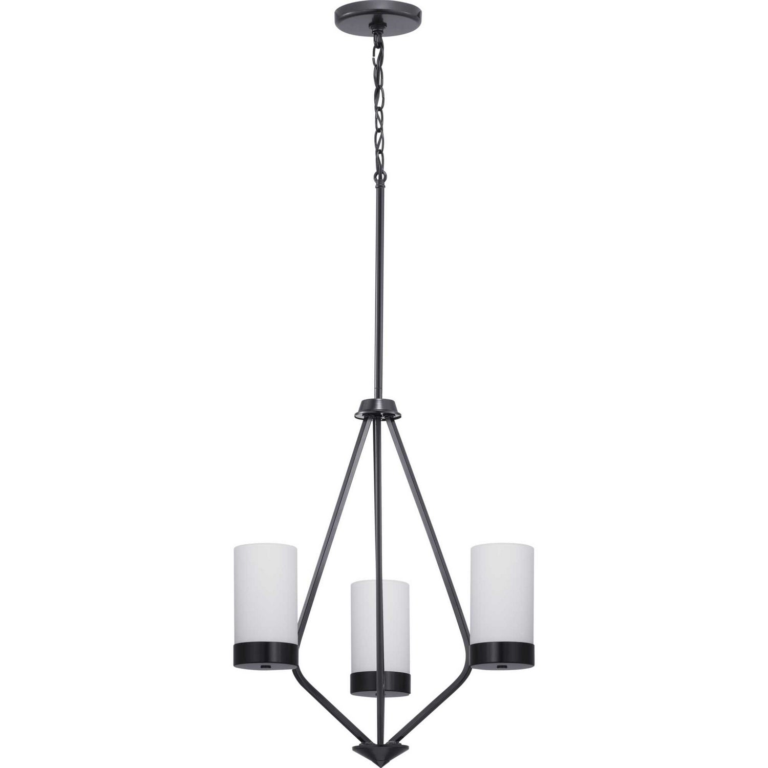 Progress Lighting - P400021-031 - Three Light Chandelier - Elevate - Black