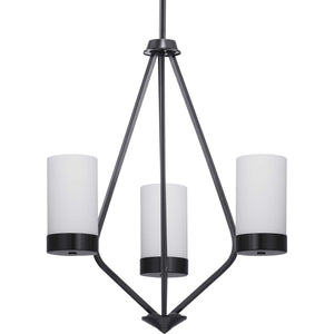 Progress Lighting - P400021-031 - Three Light Chandelier - Elevate - Black