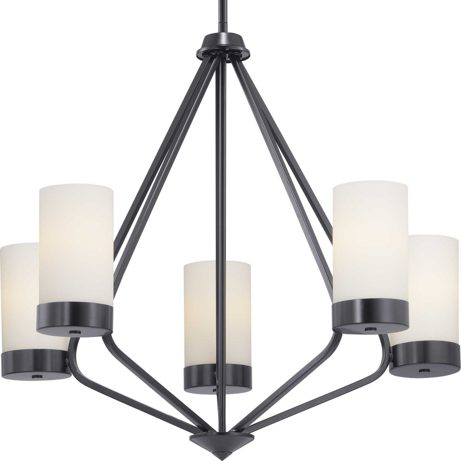 Progress Lighting - P400022-031 - Five Light Chandelier - Elevate - Black