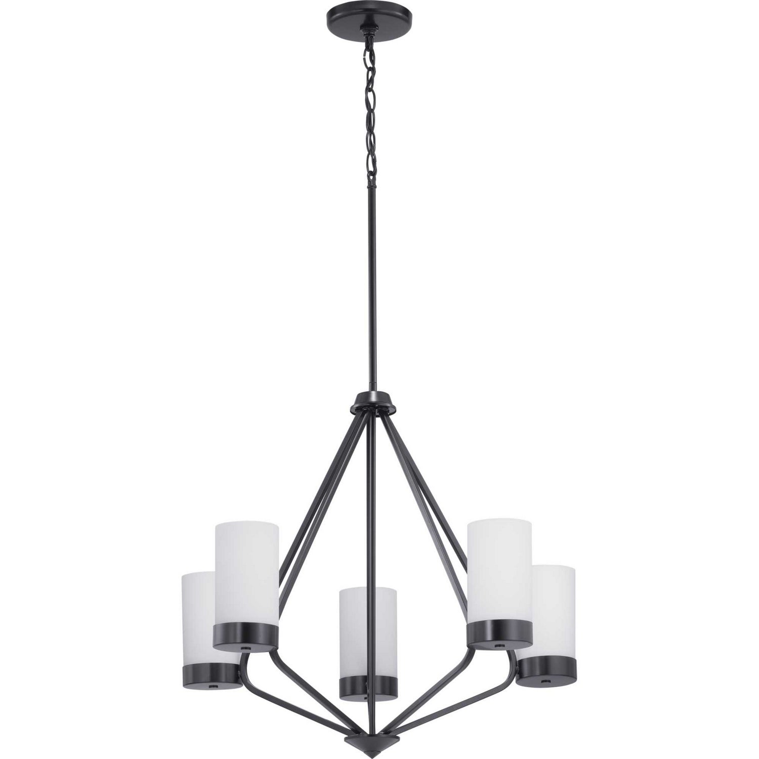 Progress Lighting - P400022-031 - Five Light Chandelier - Elevate - Black