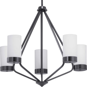 Progress Lighting - P400022-031 - Five Light Chandelier - Elevate - Black