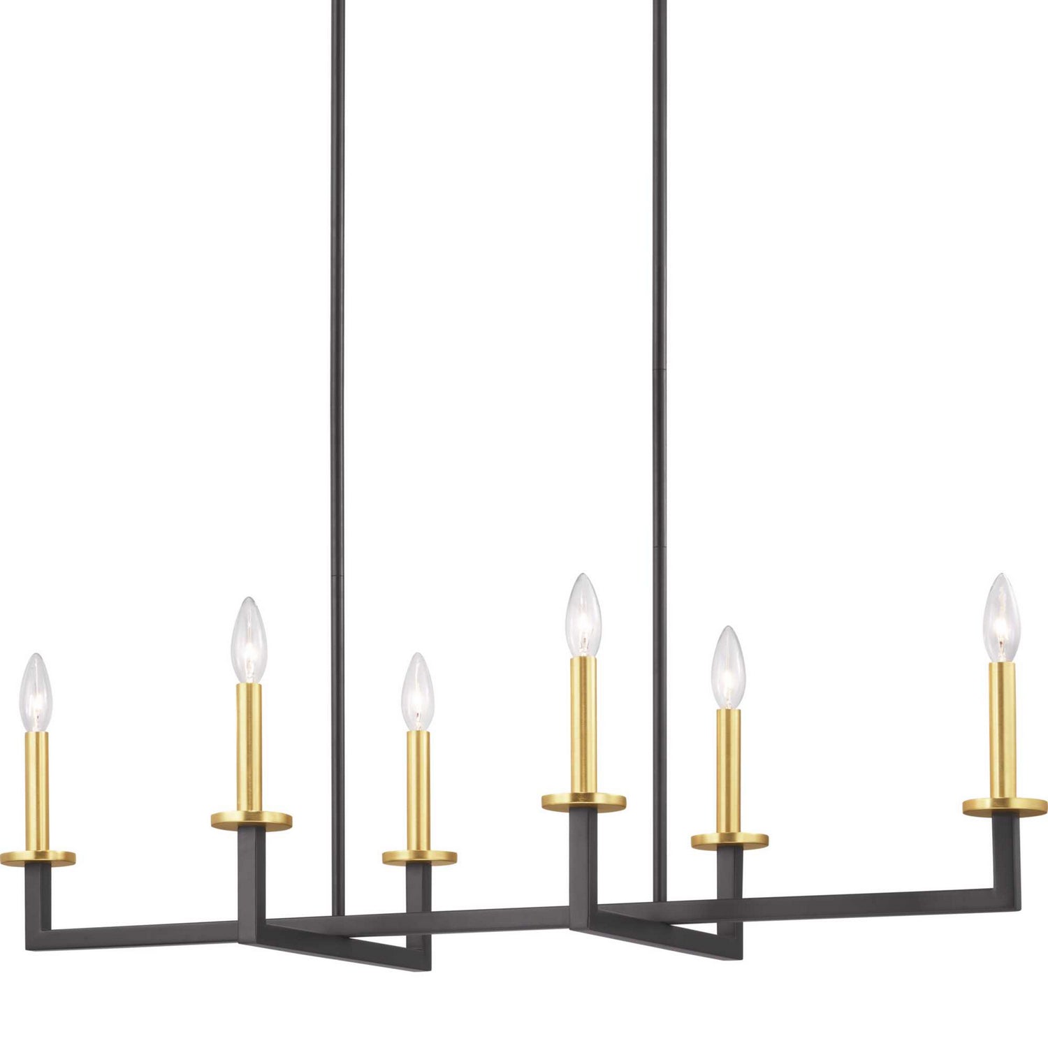 Progress Lighting - P400114-143 - Six Light Island Pendant - Blakely - Graphite