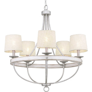 Progress Lighting - P400158-141 - Five Light Chandelier - Gulliver - Galvanized Finish