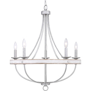 Progress Lighting - P400158-141 - Five Light Chandelier - Gulliver - Galvanized Finish