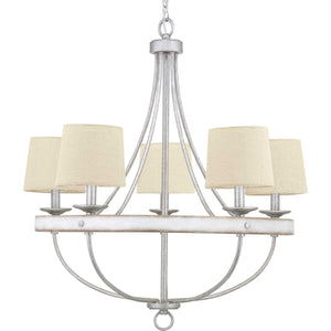 Progress Lighting - P400158-141 - Five Light Chandelier - Gulliver - Galvanized Finish