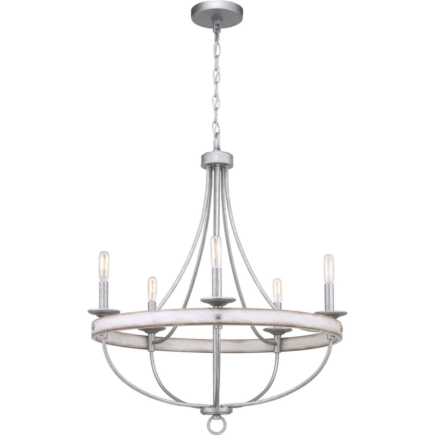 Progress Lighting - P400158-141 - Five Light Chandelier - Gulliver - Galvanized Finish