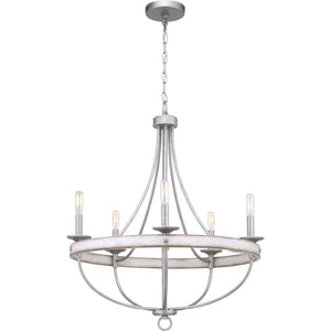 Progress Lighting - P400158-141 - Five Light Chandelier - Gulliver - Galvanized Finish