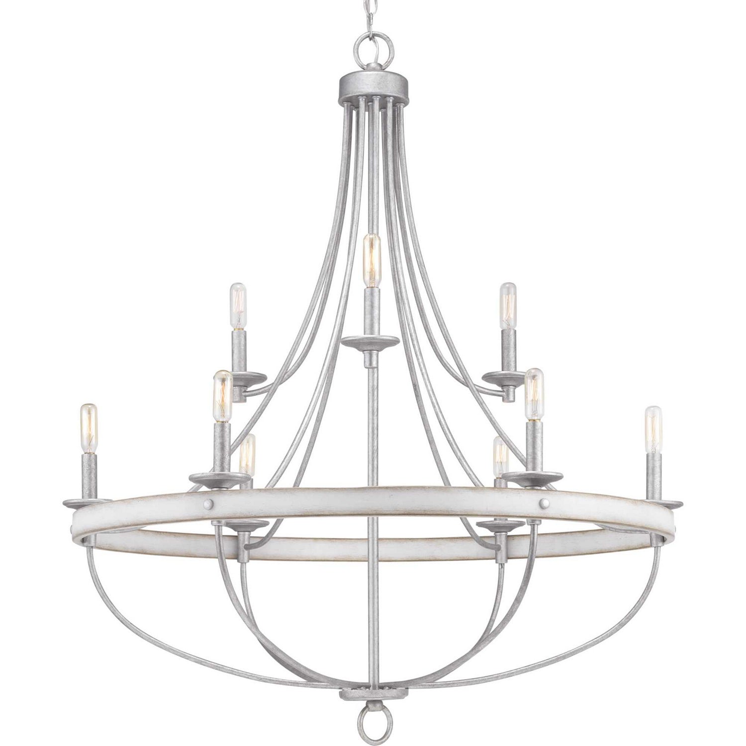 Progress Lighting - P400159-141 - Nine Light Chandelier - Gulliver - Galvanized Finish