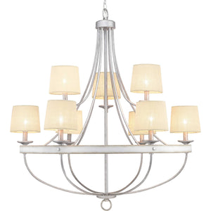 Progress Lighting - P400159-141 - Nine Light Chandelier - Gulliver - Galvanized Finish