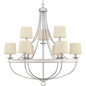 Progress Lighting - P400159-141 - Nine Light Chandelier - Gulliver - Galvanized Finish