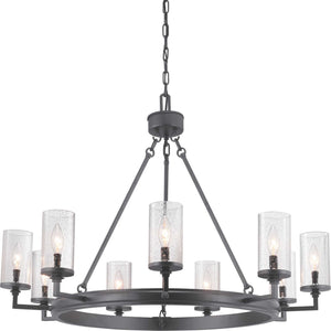 Progress Lighting - P400165-143 - Nine Light Chandelier - Gresham - Graphite