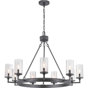 Progress Lighting - P400165-143 - Nine Light Chandelier - Gresham - Graphite