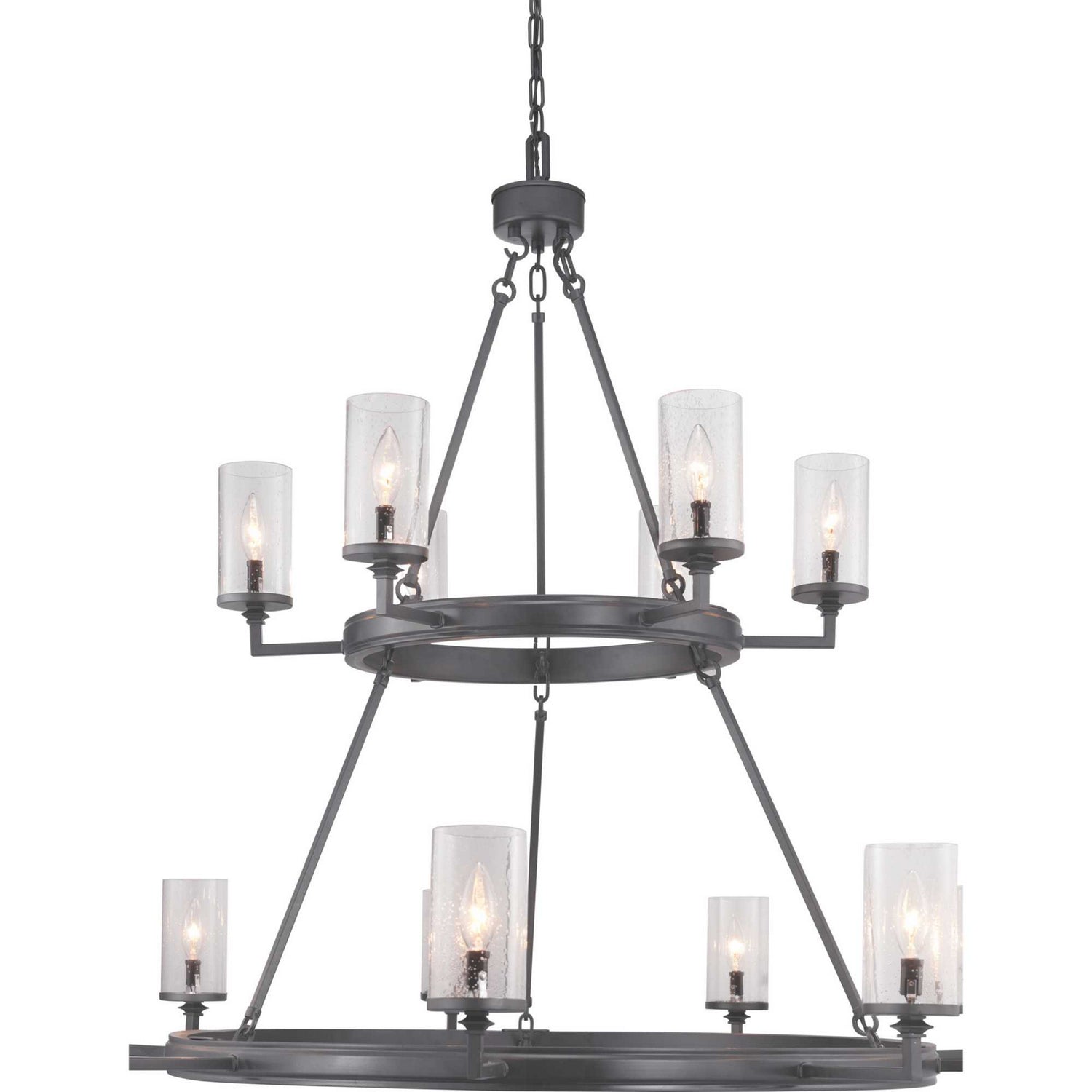 Progress Lighting - P400166-143 - 15 Light Chandelier - Gresham - Graphite