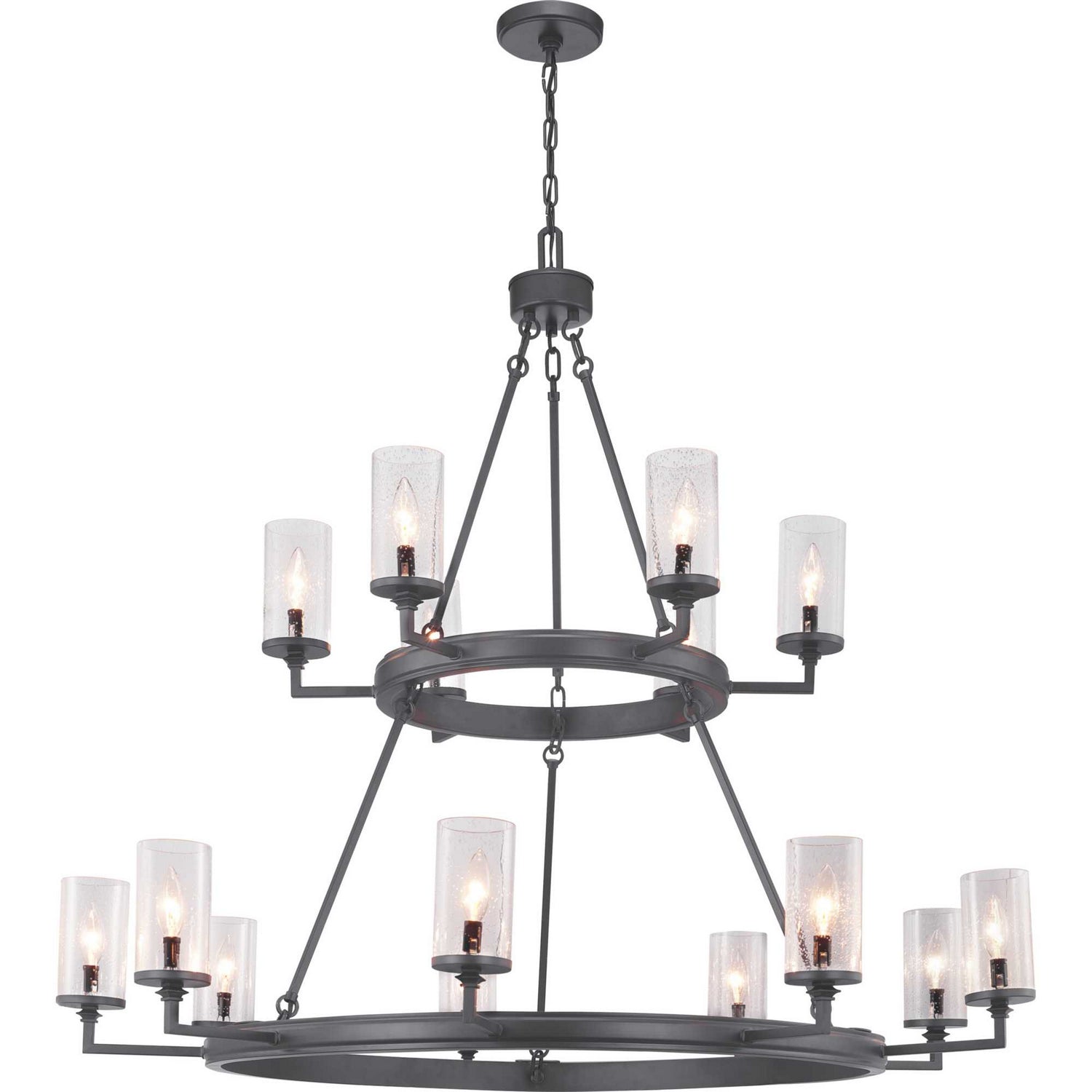 Progress Lighting - P400166-143 - 15 Light Chandelier - Gresham - Graphite