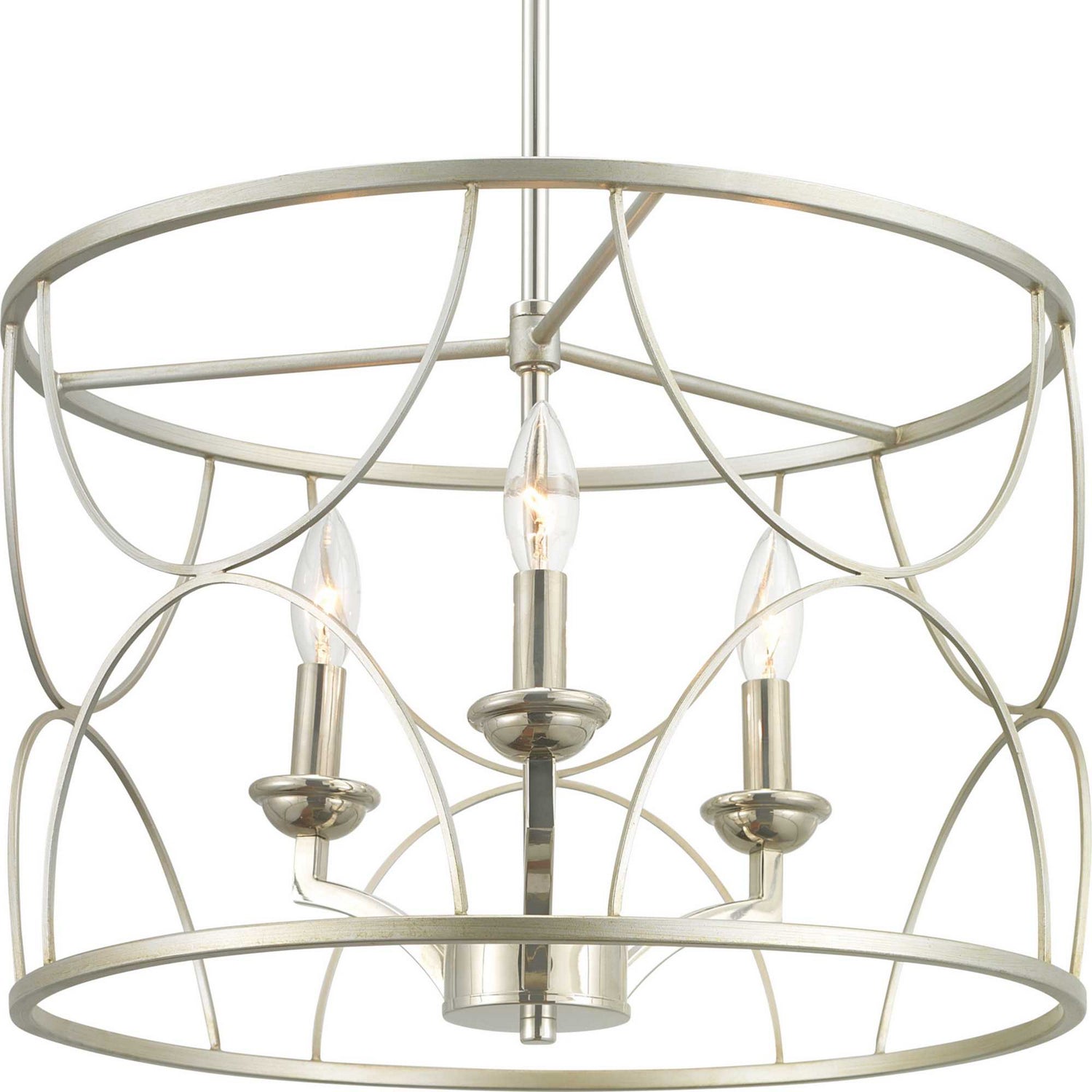 Progress Lighting - P400177-134 - Three Light Chandelier - Landree - Silver Ridge