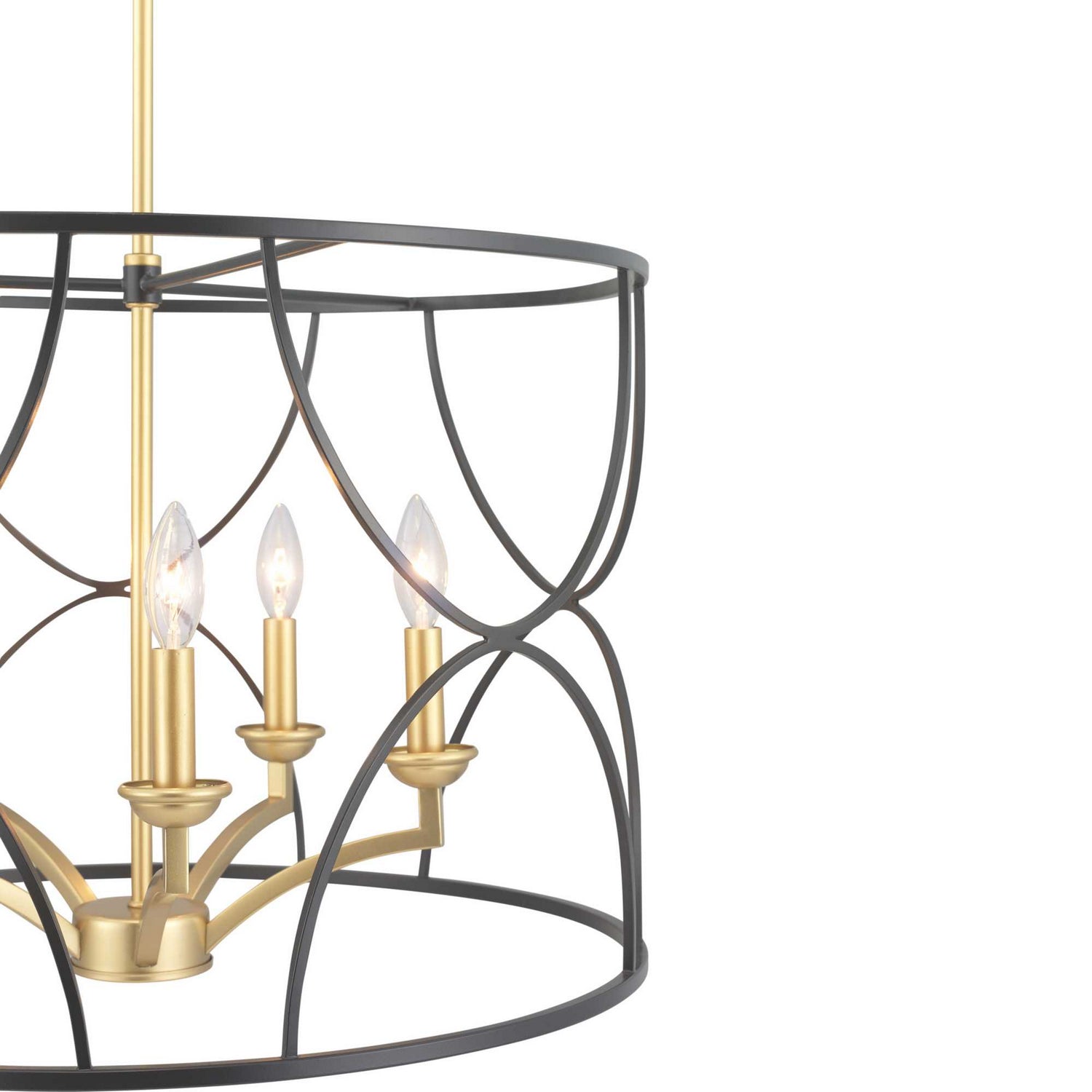 Progress Lighting - P400178-031 - Five Light Chandelier - Landree - Black