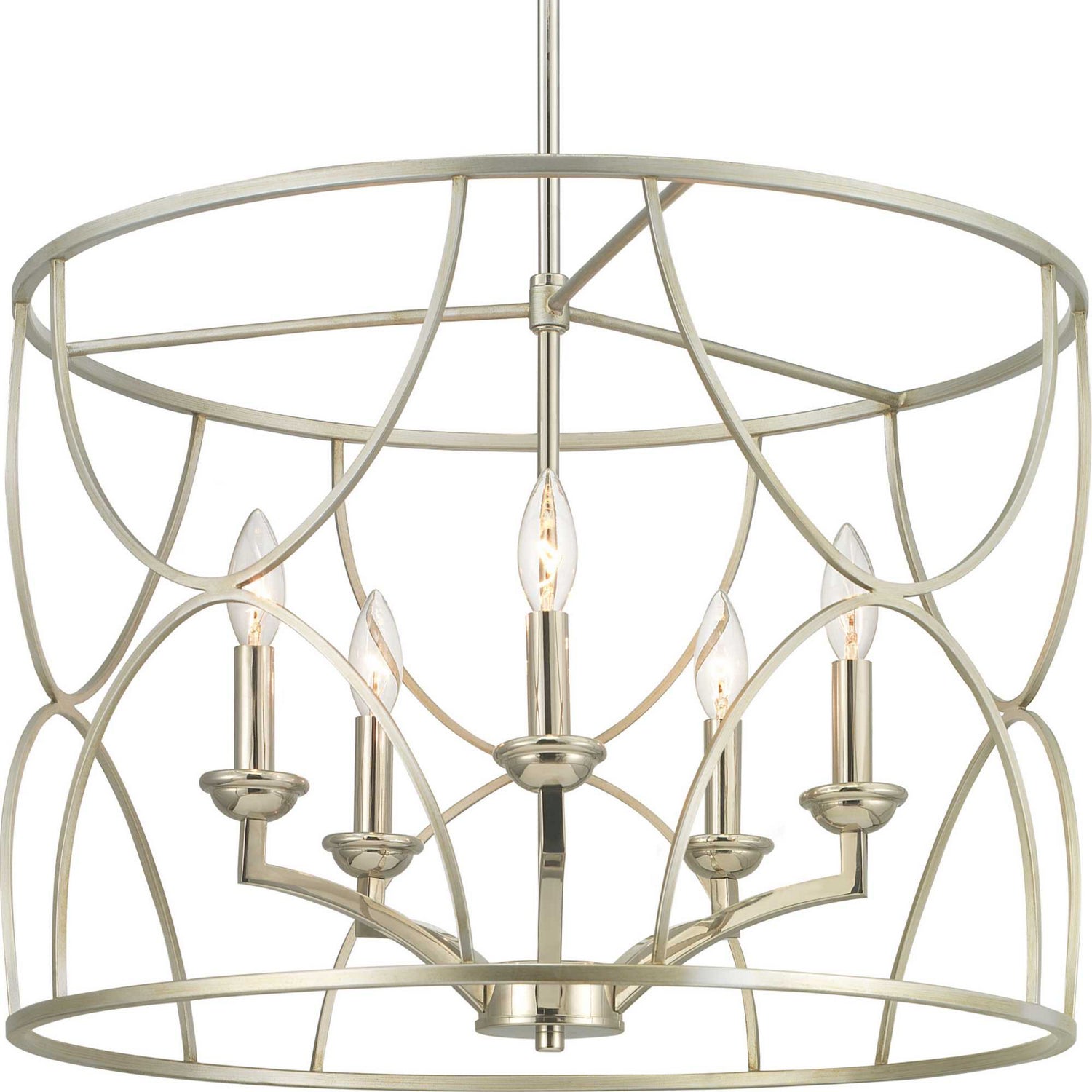 Progress Lighting - P400178-134 - Five Light Chandelier - Landree - Silver Ridge