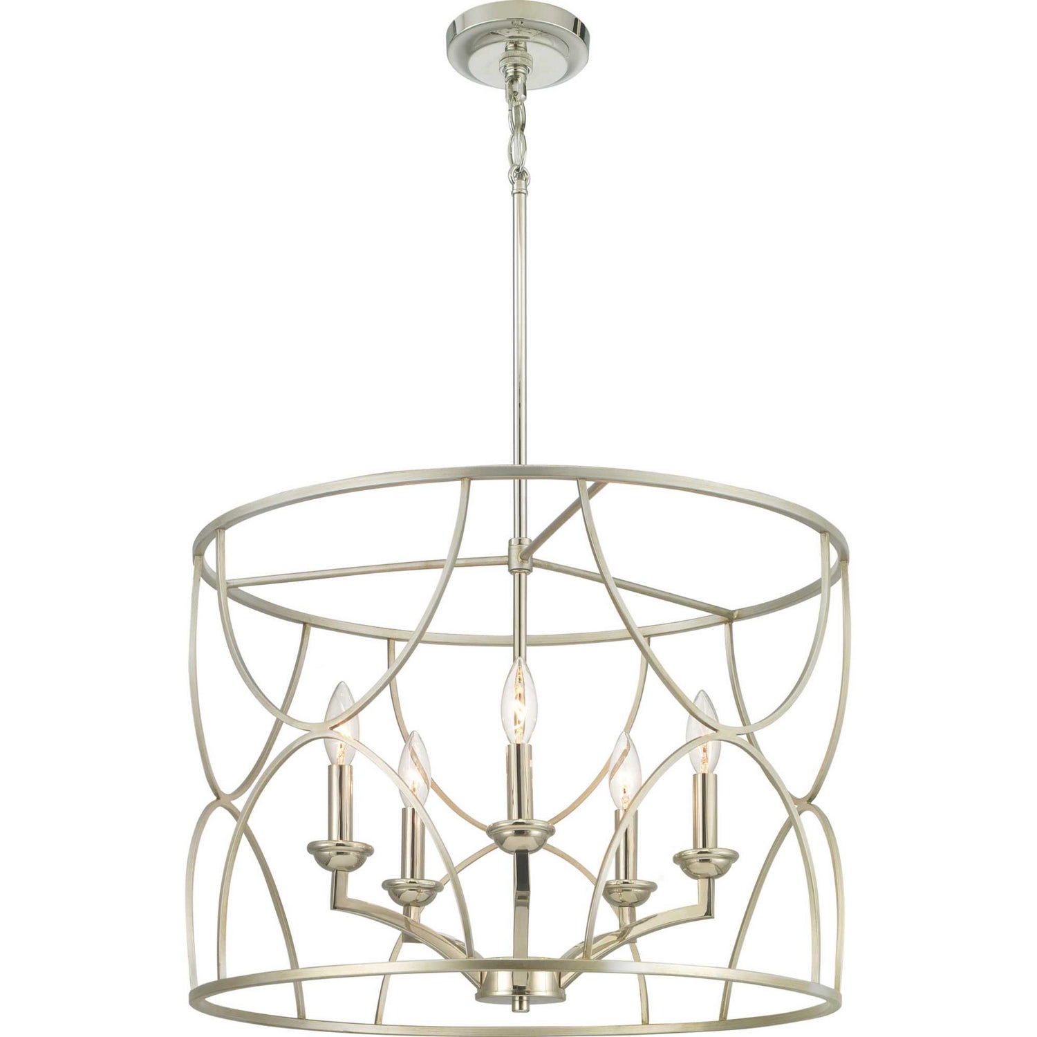 Progress Lighting - P400178-134 - Five Light Chandelier - Landree - Silver Ridge