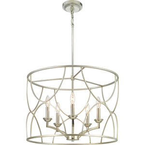 Progress Lighting - P400178-134 - Five Light Chandelier - Landree - Silver Ridge