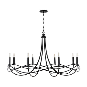 Capital Lighting - 431681MB - Eight Light Chandelier - Sonnet - Matte Black