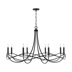 Capital Lighting - 431681MB - Eight Light Chandelier - Sonnet - Matte Black