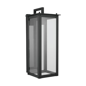 Capital Lighting - 934641BK-GL - One Light Outdoor Wall Lantern - Hunt - Black