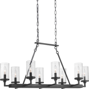 Progress Lighting - P400180-143 - Eight Light Chandelier - Gresham - Graphite