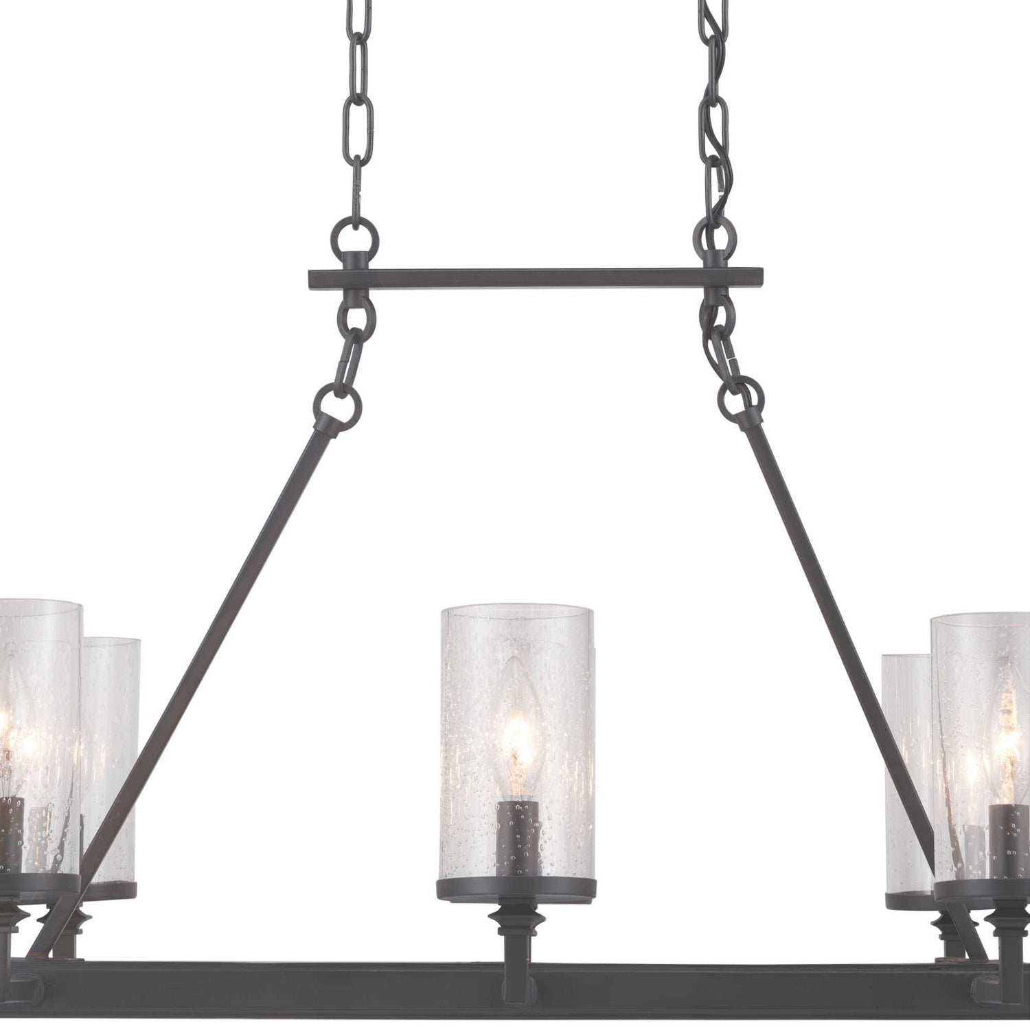 Progress Lighting - P400180-143 - Eight Light Chandelier - Gresham - Graphite