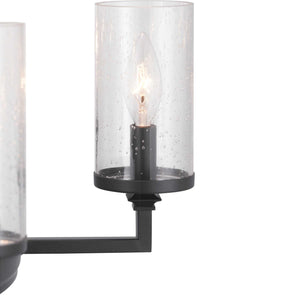 Progress Lighting - P400180-143 - Eight Light Chandelier - Gresham - Graphite