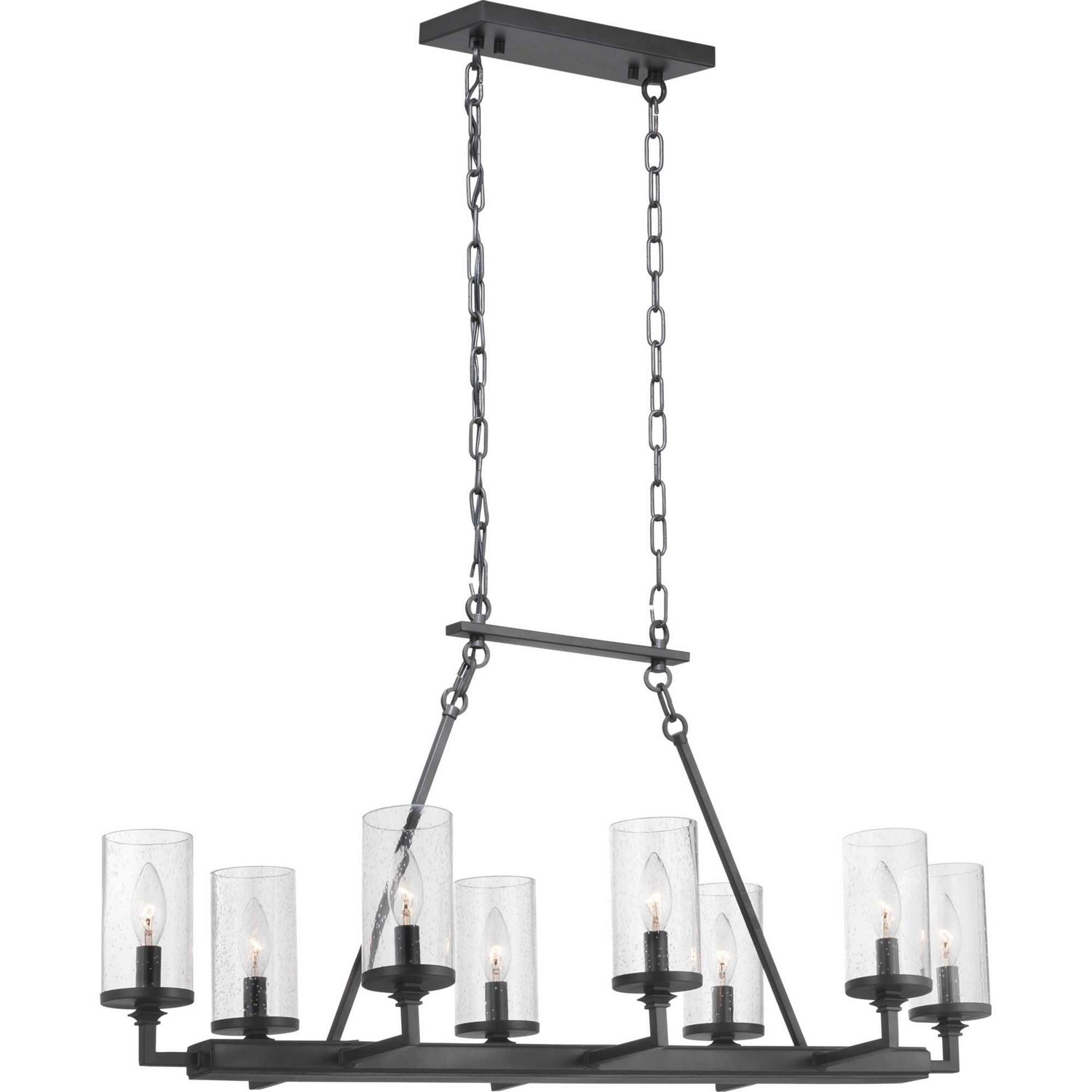 Progress Lighting - P400180-143 - Eight Light Chandelier - Gresham - Graphite