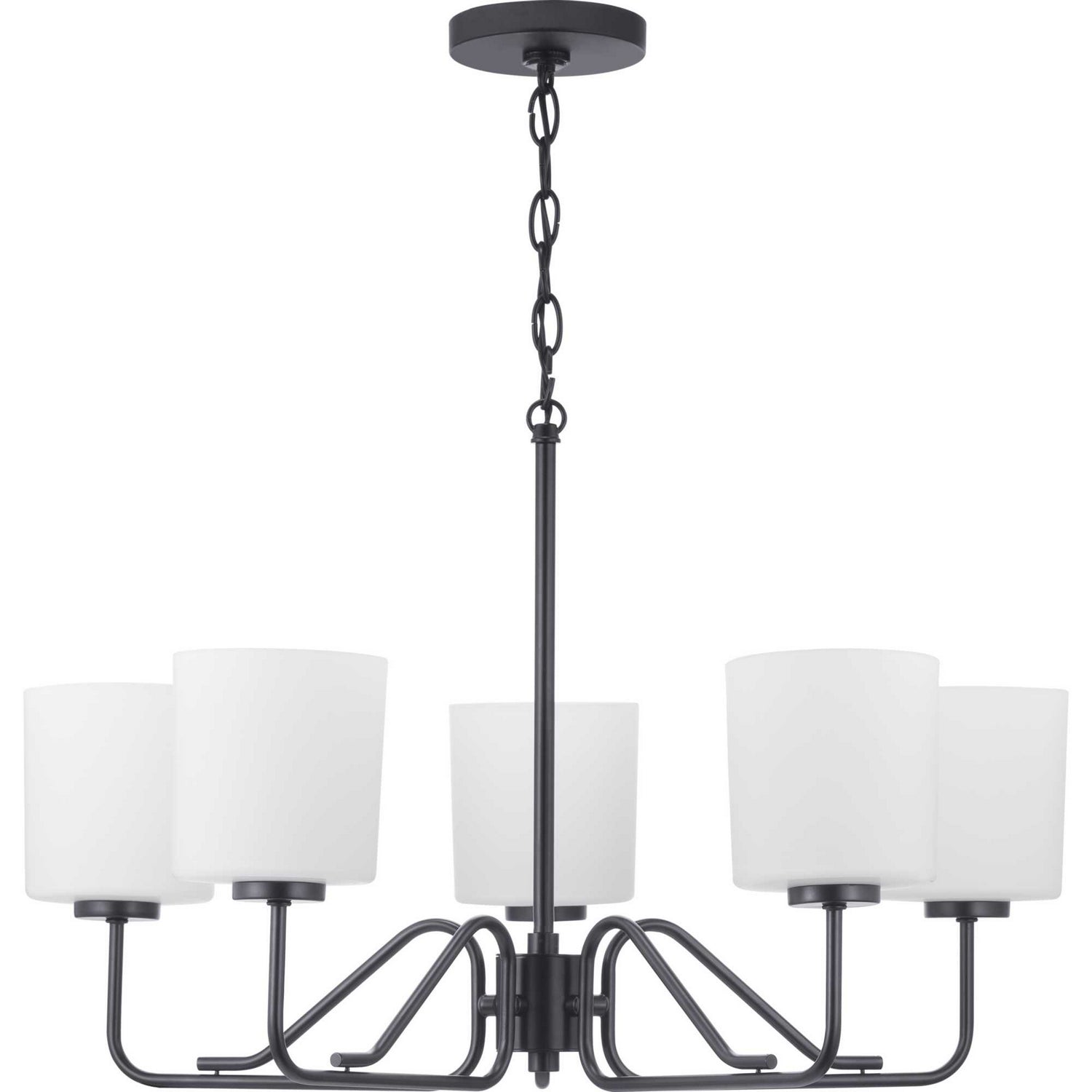 Progress Lighting - P400182-031 - Five Light Chandelier - Tobin - Matte Black