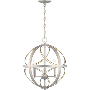 Progress Lighting - P500068-134 - Three Light Pendant - Brandywine - Silver Ridge