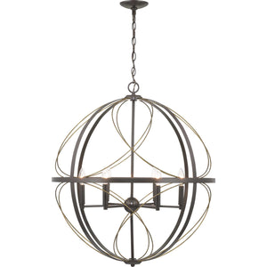 Progress Lighting - P500069-020 - Six Light Pendant - Brandywine - Antique Bronze