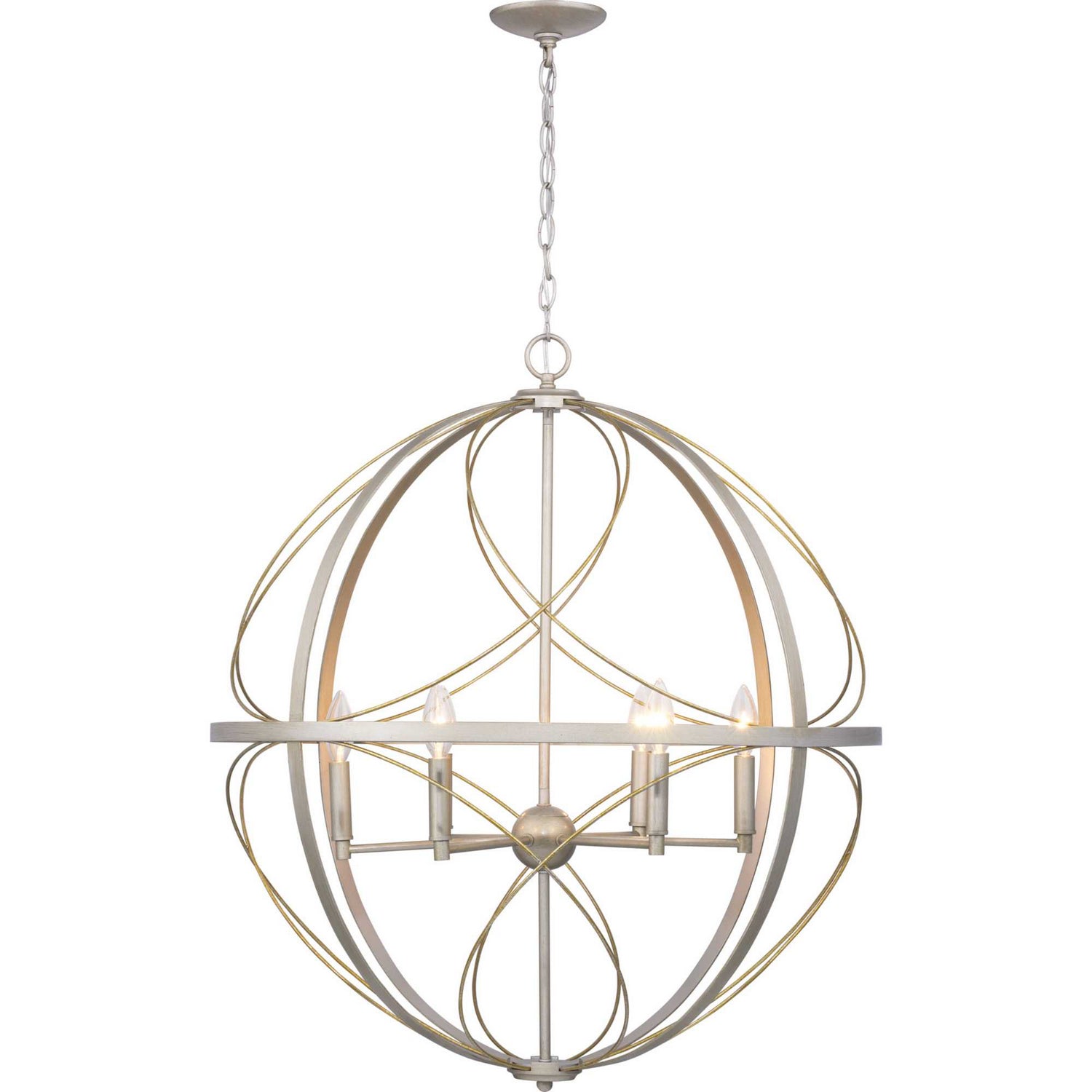 Progress Lighting - P500069-134 - Six Light Pendant - Brandywine - Silver Ridge