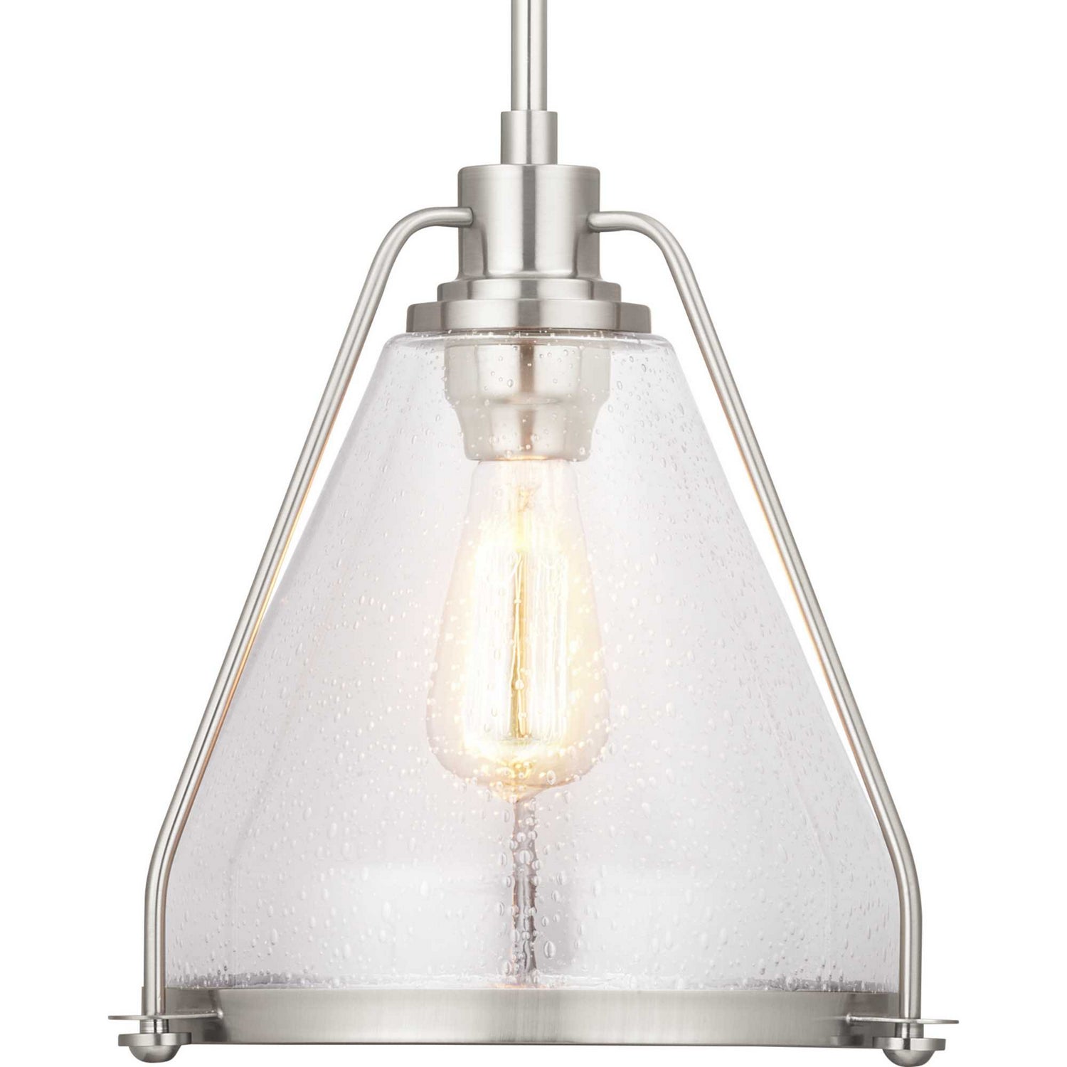 Progress Lighting - P500135-009 - One Light Pendant - Range - Brushed Nickel