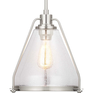 Progress Lighting - P500135-009 - One Light Pendant - Range - Brushed Nickel