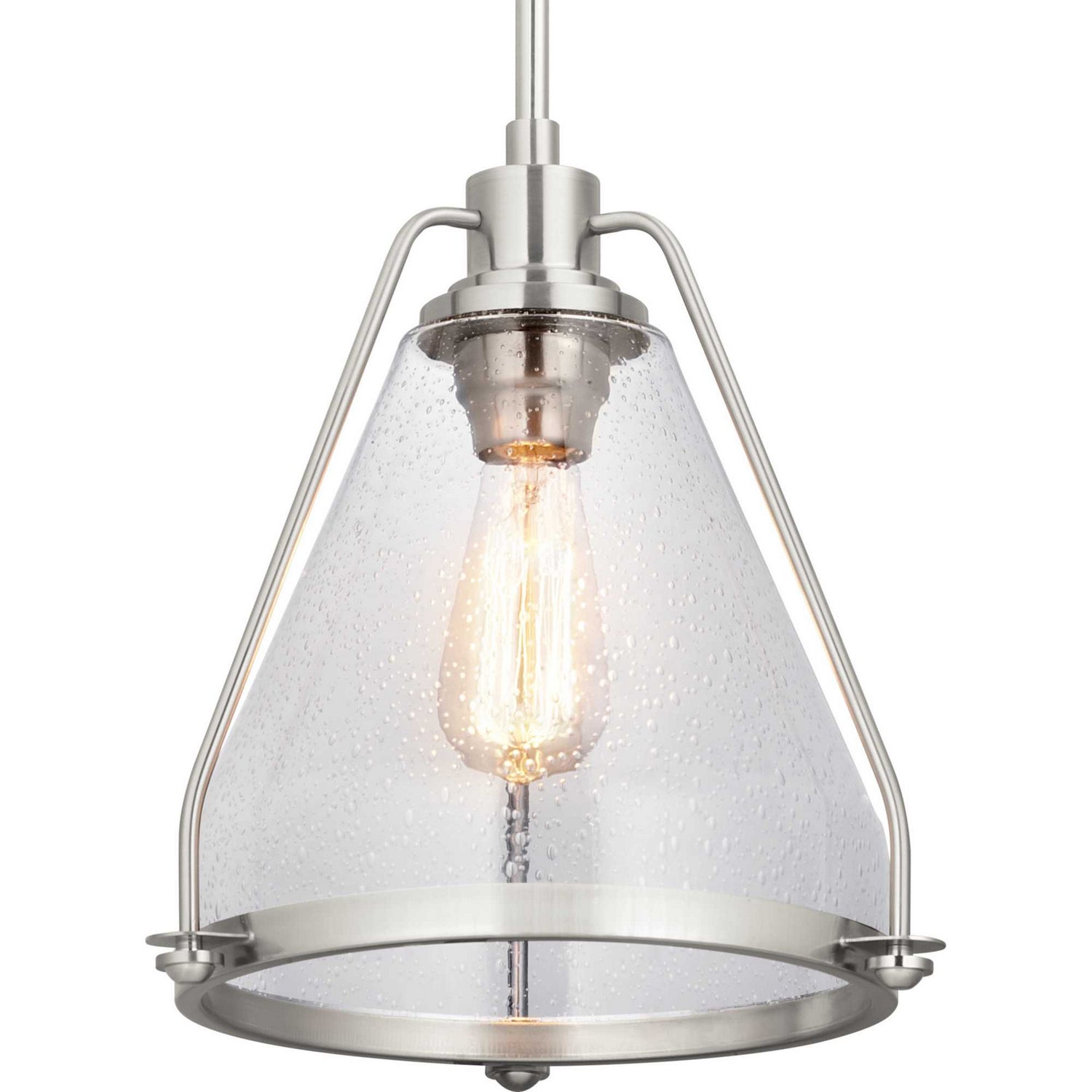 Progress Lighting - P500135-009 - One Light Pendant - Range - Brushed Nickel