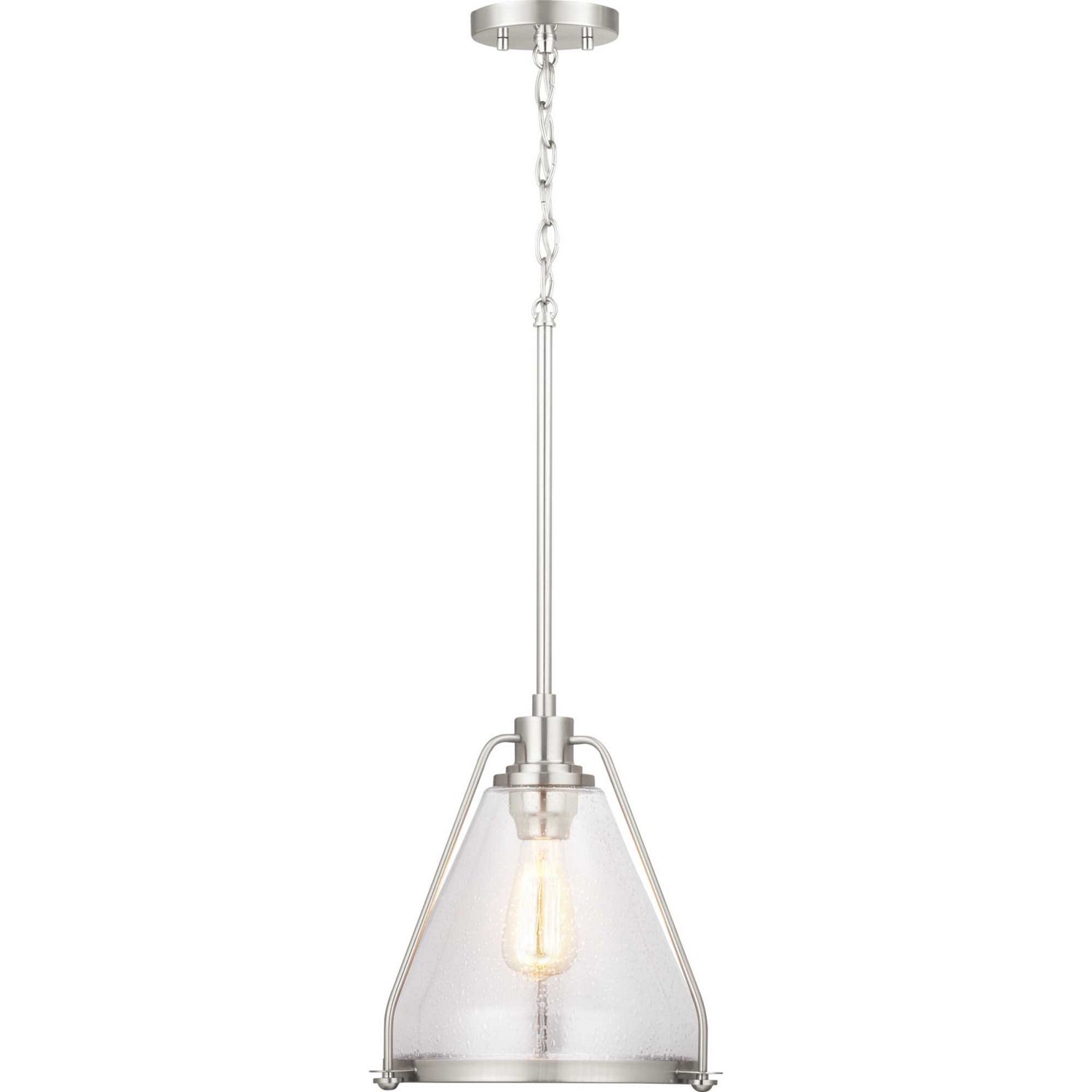 Progress Lighting - P500135-009 - One Light Pendant - Range - Brushed Nickel