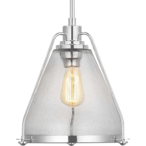 Progress Lighting - P500135-104 - One Light Pendant - Range - Polished Nickel