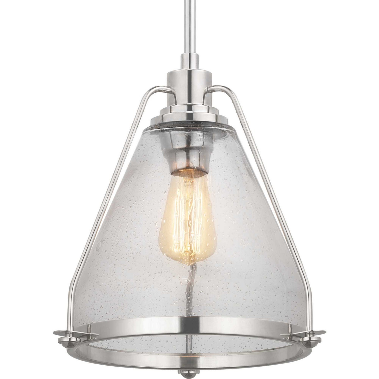 Progress Lighting - P500135-104 - One Light Pendant - Range - Polished Nickel