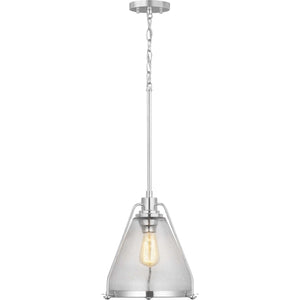 Progress Lighting - P500135-104 - One Light Pendant - Range - Polished Nickel