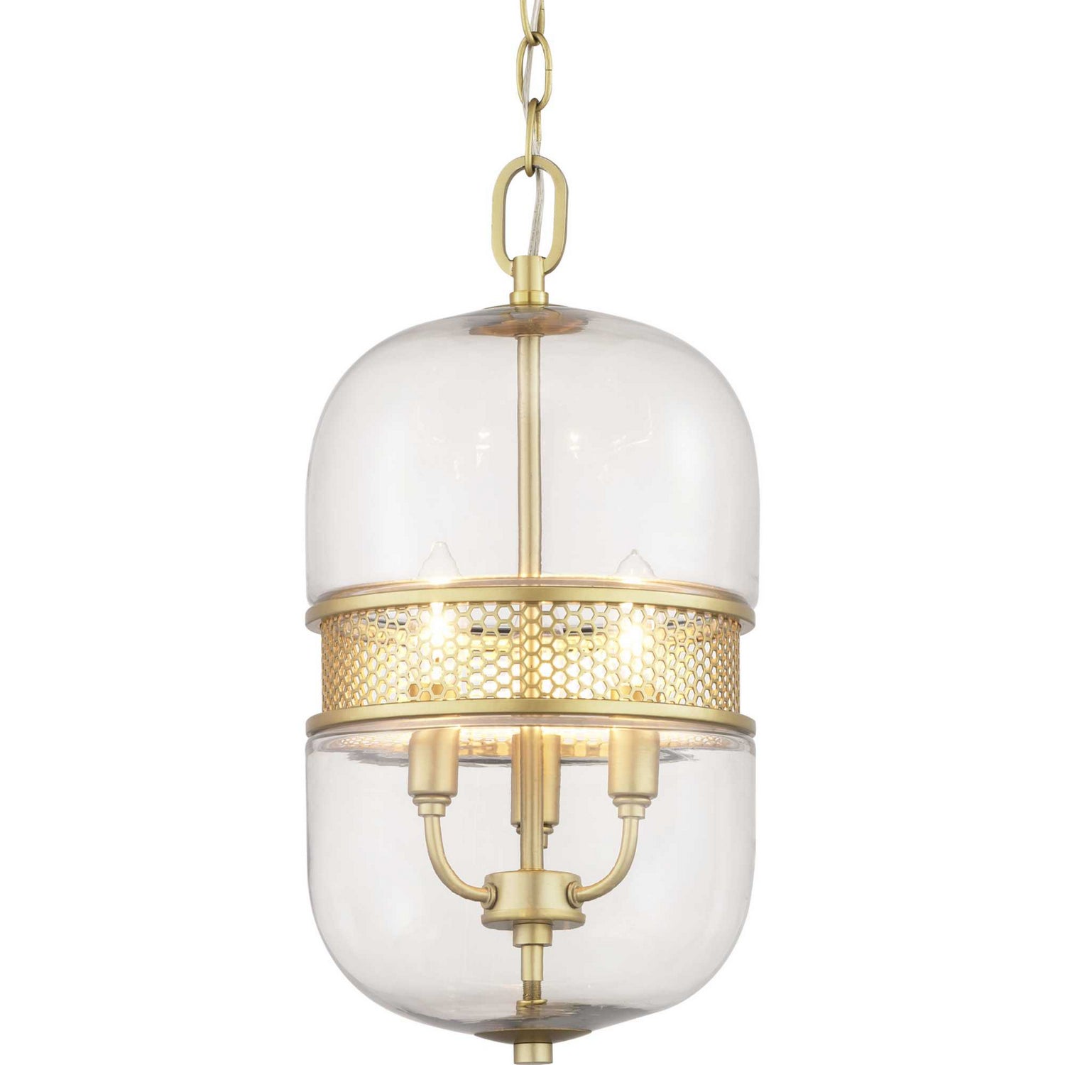 Progress Lighting - P500156-078 - Three Light Pendant - Cayce - Vintage Gold