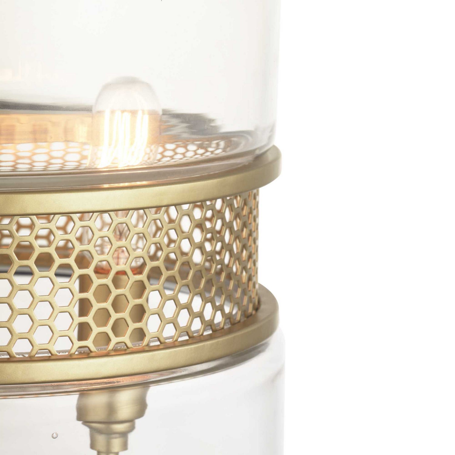 Progress Lighting - P500156-078 - Three Light Pendant - Cayce - Vintage Gold