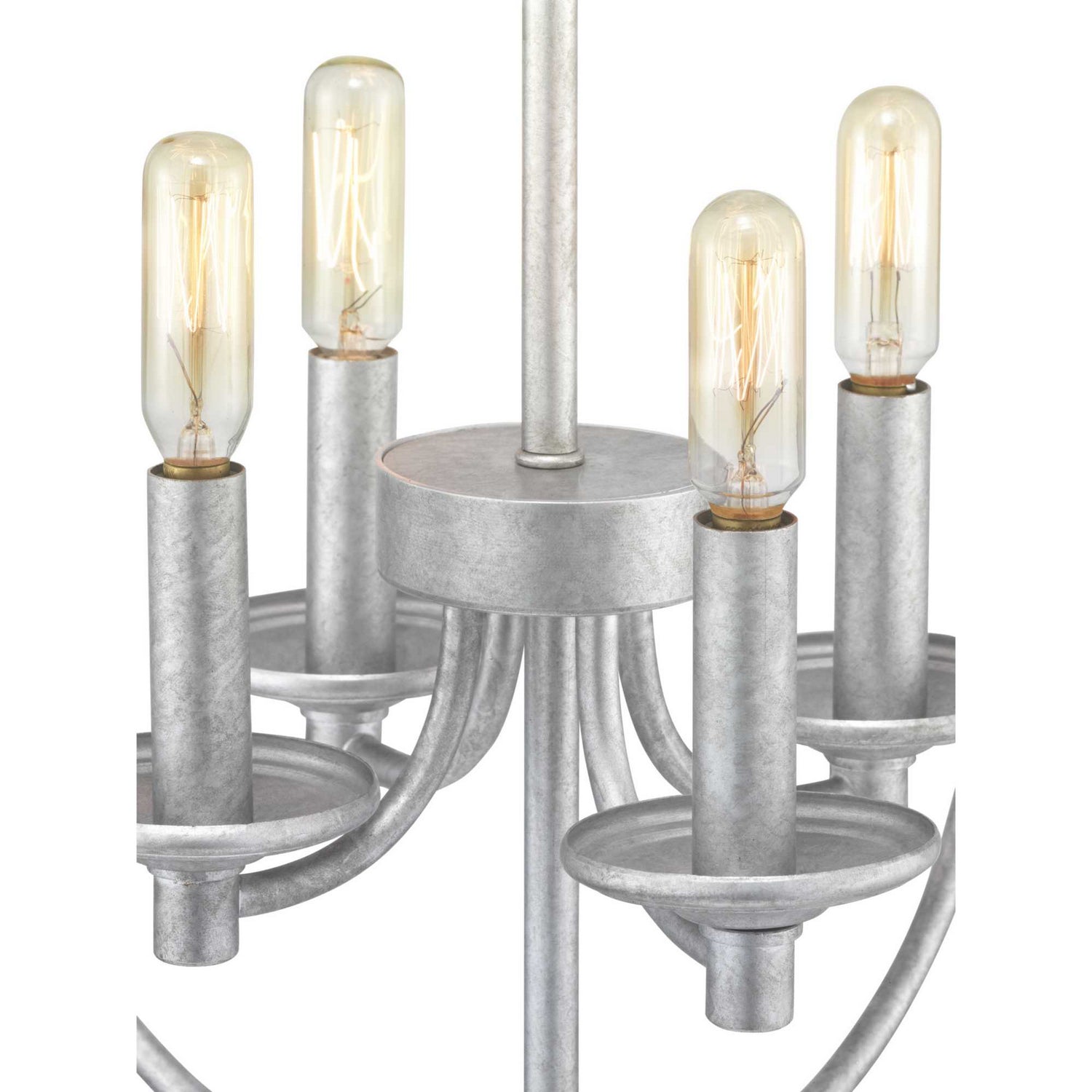 Progress Lighting - P500157-141 - Four Light Foyer Pendant - Gulliver - Galvanized Finish