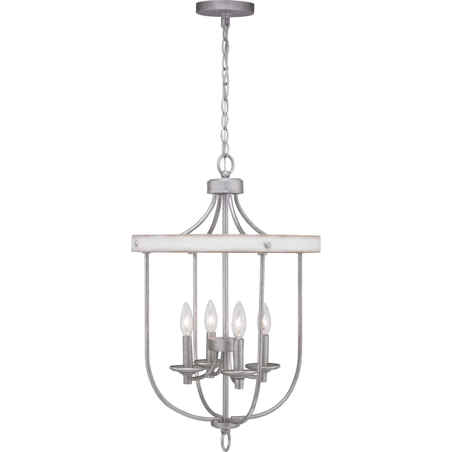 Progress Lighting - P500157-141 - Four Light Foyer Pendant - Gulliver - Galvanized Finish