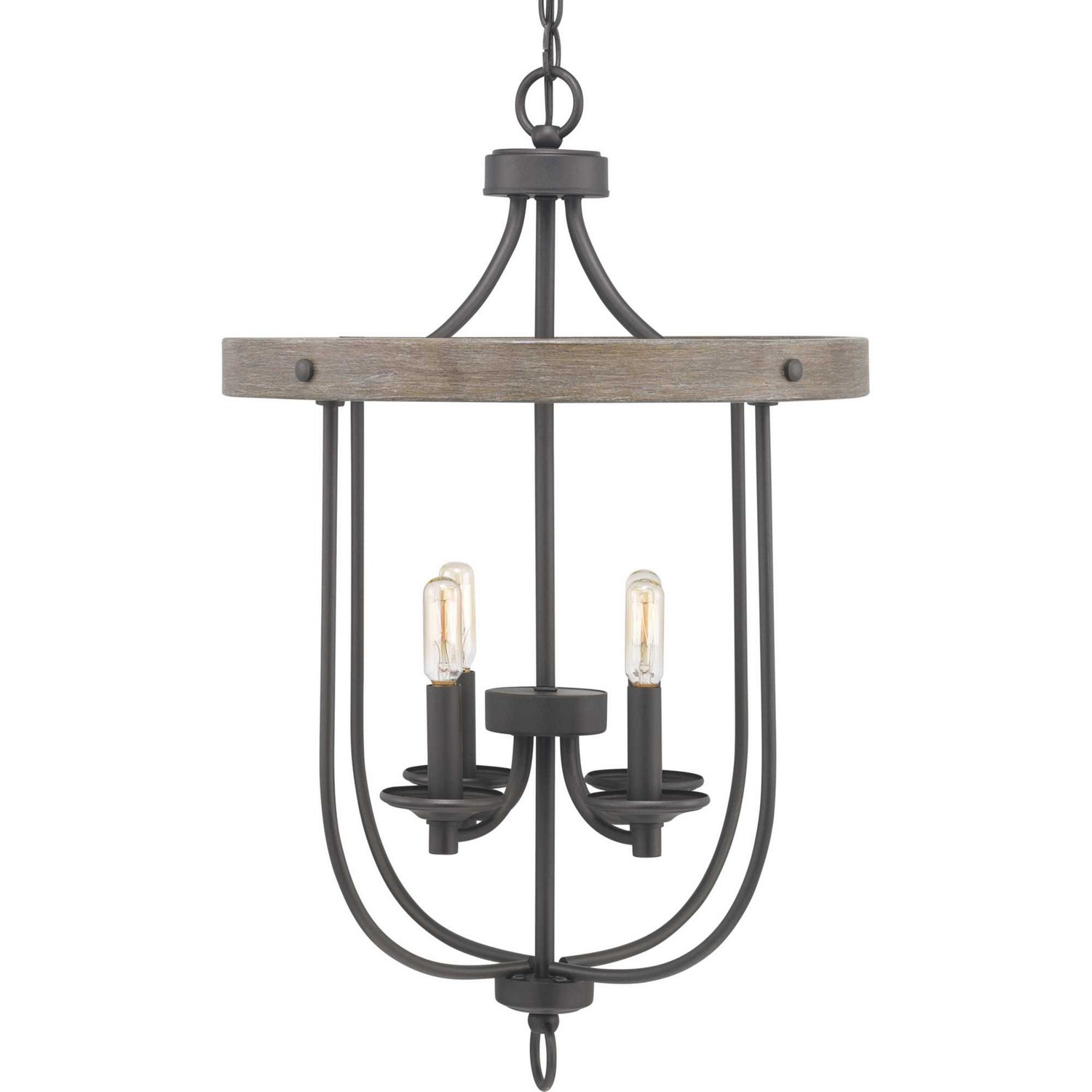 Progress Lighting - P500157-143 - Four Light Foyer Pendant - Gulliver - Graphite