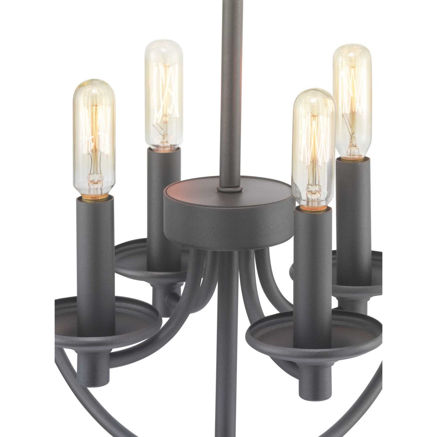 Progress Lighting - P500157-143 - Four Light Foyer Pendant - Gulliver - Graphite