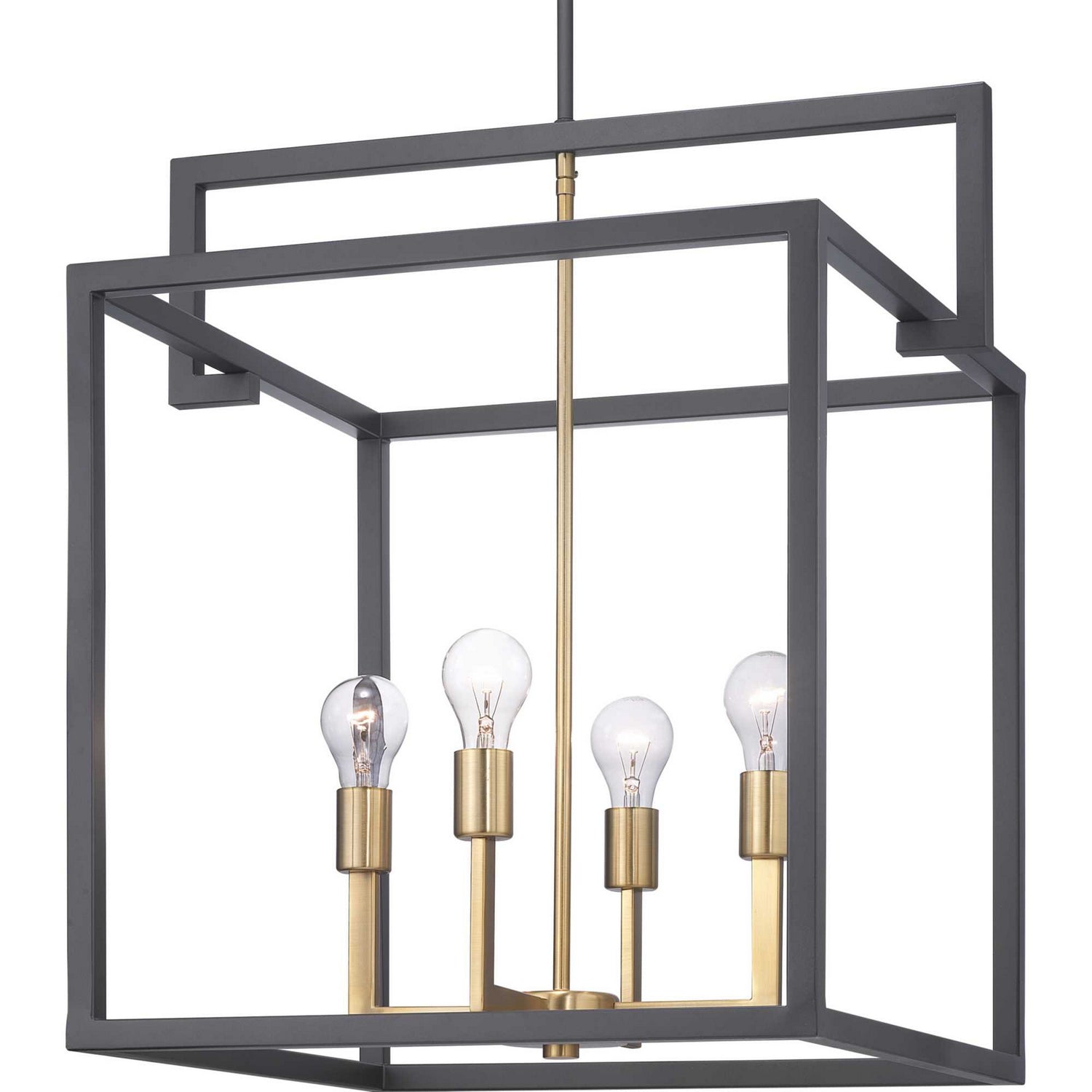 Progress Lighting - P500168-143 - Four Light Pendant - Blakely - Graphite