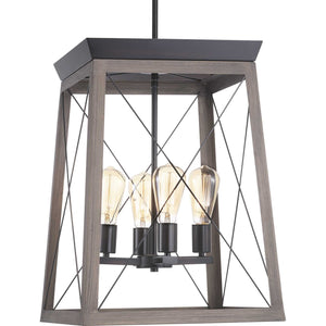 Progress Lighting - P500178-020 - Four Light Foyer Pendant - Briarwood - Antique Bronze