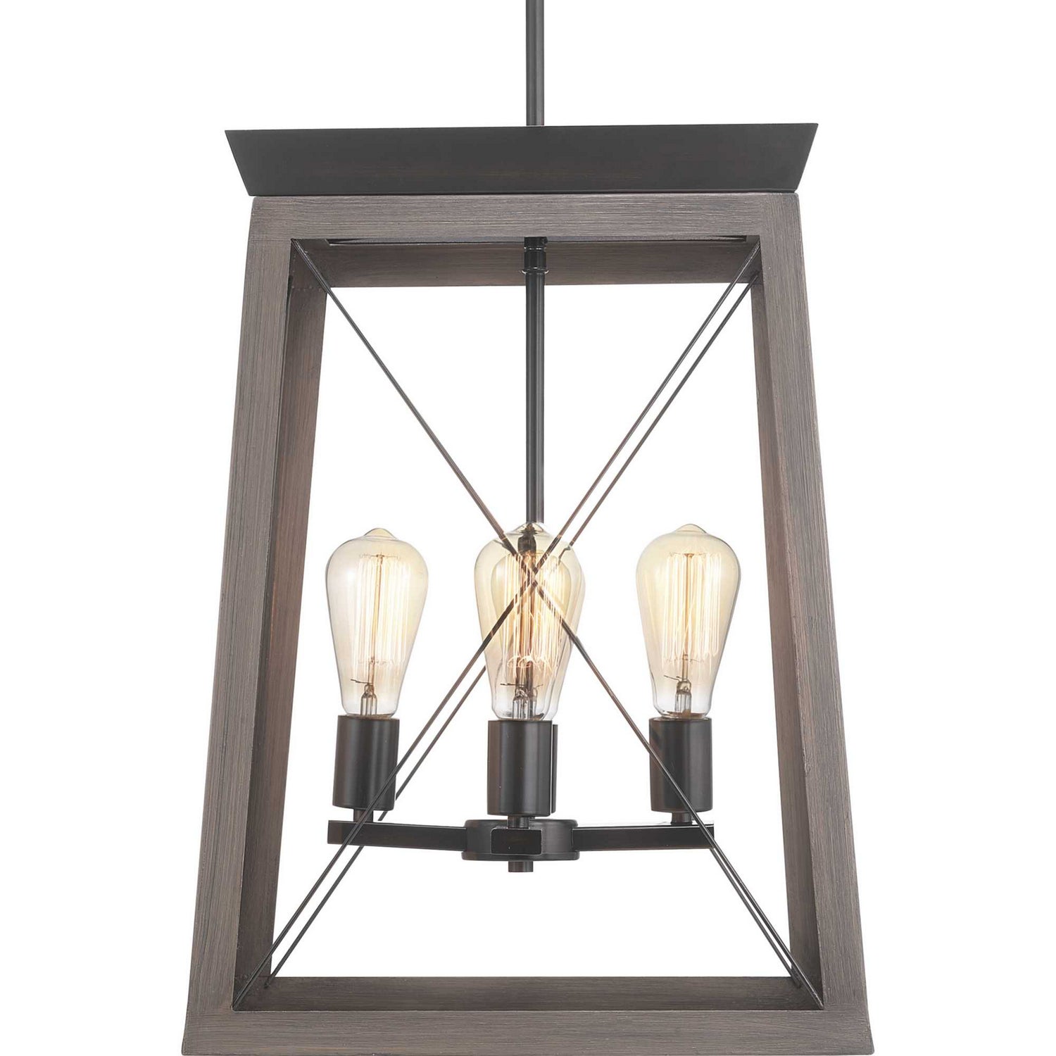 Progress Lighting - P500178-020 - Four Light Foyer Pendant - Briarwood - Antique Bronze